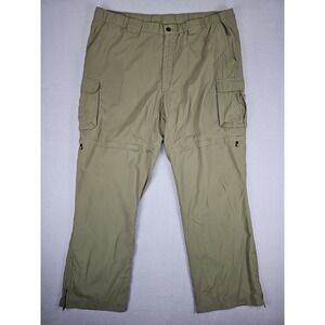 Boy Scouts of America Pants Men's XL 40x32 Olive Green Nylon Convertible Cargo